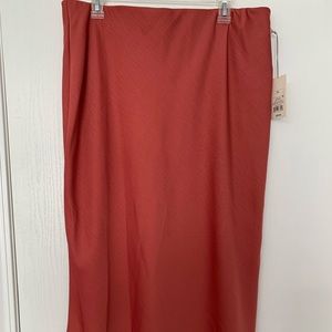 Target brand dusty pink silk skirt
